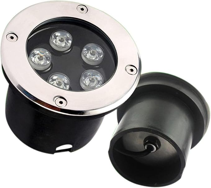 Outdoor Landscape Light - Led Ring Fountain Light Ip67 Waterproof Underground Buried Lamp Led Outdoor Floor Spotlight for Driveway Deck Step Illumination Decoration -RGB-9W(12v)
