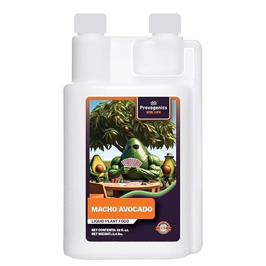 Macho Avocado | (32 fl. oz.) | High-Efficiency Microbial Nutrient Solution for Avocado Trees Enhances Growth Soil Fertility and Root Health | Boosts Yields and Promotes Nutrient Absorption