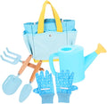 Toyvian 1set Boy Girl Gardening Tool Set Lightweight Gardening Kit for Boys and Girls Includes Shovel Rake Watering Can and Storage Bag for Outdoor Fun and Planting Activities