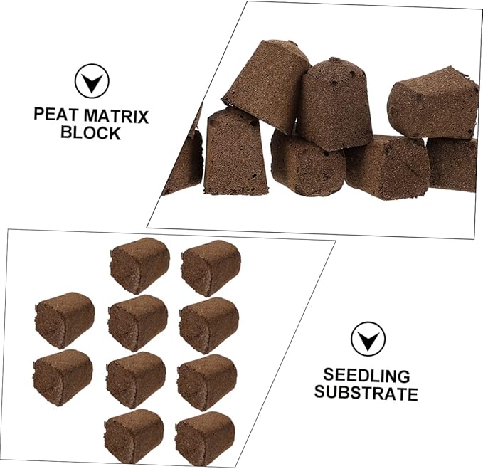 Happyyami 60pcs Rapid Breeding Plant Growing Blocks Moisturizing and Fat-retaining Starter Cubes for Home Factory Use