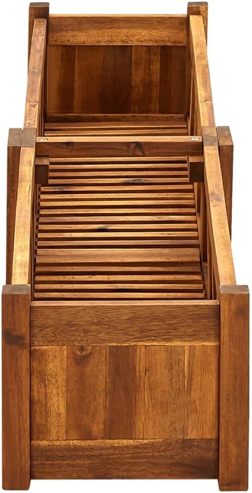 SKM Garden Raised Bed Acacia Wood 59x11.8x9.8