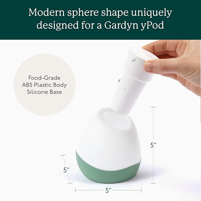 Gardyn Vase Complete Kit - Sage Green | Designed for use with Gardyn Hydroponics Growing System Kits &amp Vertical Garden Hydroponic Gardens | Bring Gardyn’s Indoor Plants to All Areas of Your Home