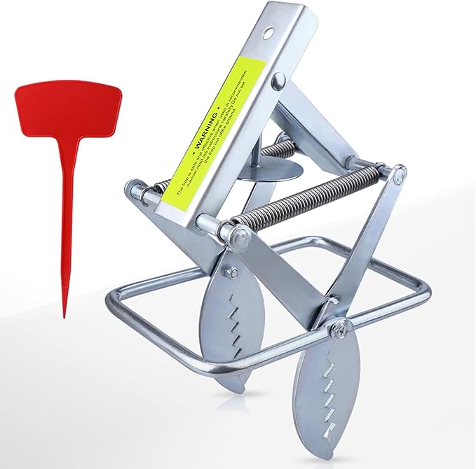 Upgraded Mole Trap Scissor Mole Traps for Lawns That Kill Best Easy Step Setup