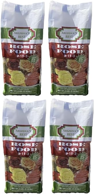 Arizona's Best AZB10072 5 Lb 9-11-3 Rose Food Fertilizer - Pack of (4)