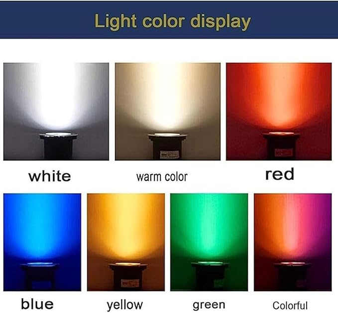 Rectangle LED Spot Light - AC220V Outdoor LED Buried Lights IP65 Waterproof Recessed Outdoor Buried Lamp Landscape Lighting for House Lawn Courtyard Park Tree Lights(Yellow Light9W)