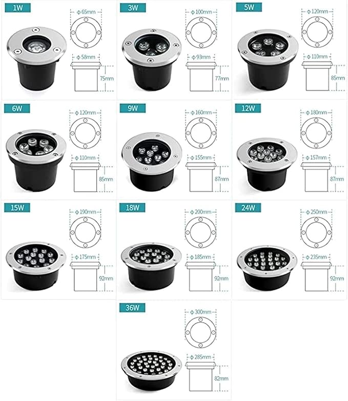 LED Ring Fountain Light - IP68 Waterproof Submersible Landscape Spotlight for DC 12V Pool and Garden Use