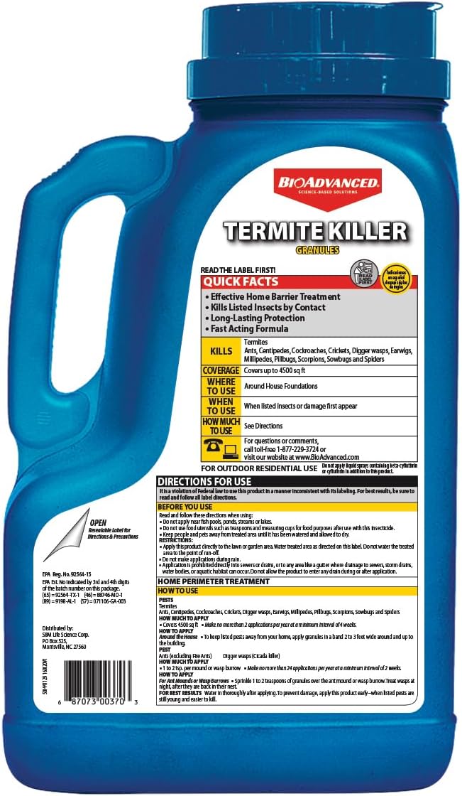 BioAdvanced Termite Killer Granules 9 LB
