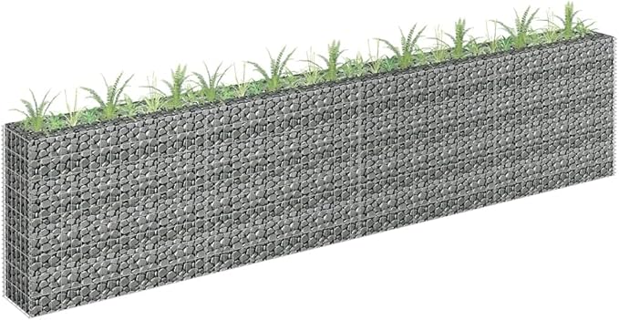 Gabion Raised Bed Galvanized Steel 141.7x11.8x35.4