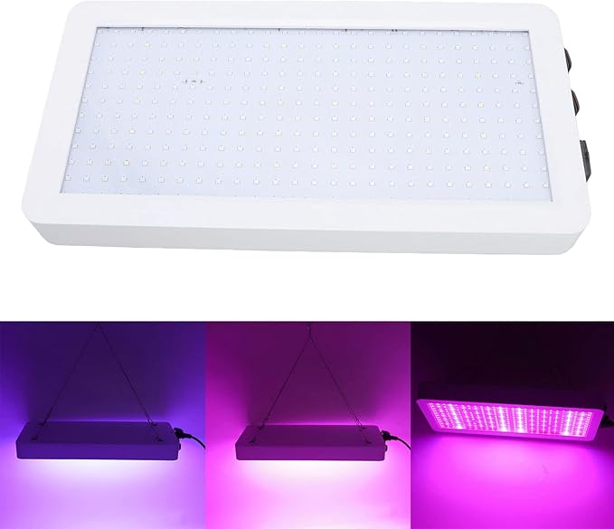 Plant Grow Light 2000W Full Spectrum LED Grow Light 3000lm Double Switch Plant Grow Light for Indoor Plants Veg and Flower Grow Light (US Plug)