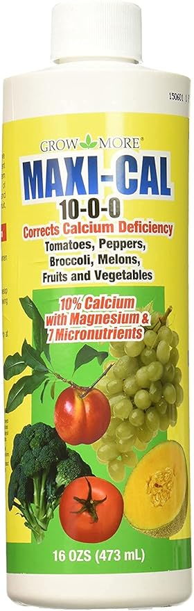 Grow More 13001 Maxi-Cal 10% Calcium 10-0-0 Fertilizer 1-Pint (Single Pack)