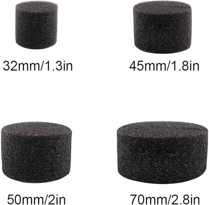 50pcs Gardening Tool Hydroponic Sponge Vegetable Cultivation Insert Nursery Pot Soilless Planting Root Fixed Rooting (Color : Black Size : 70mm)