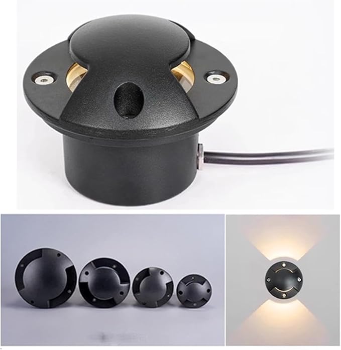 LED Underground Light - 9W Spotlight with Dual Sides Illumination AC85-265V IP66 Waterproof Outdoor Lamp (Green)
