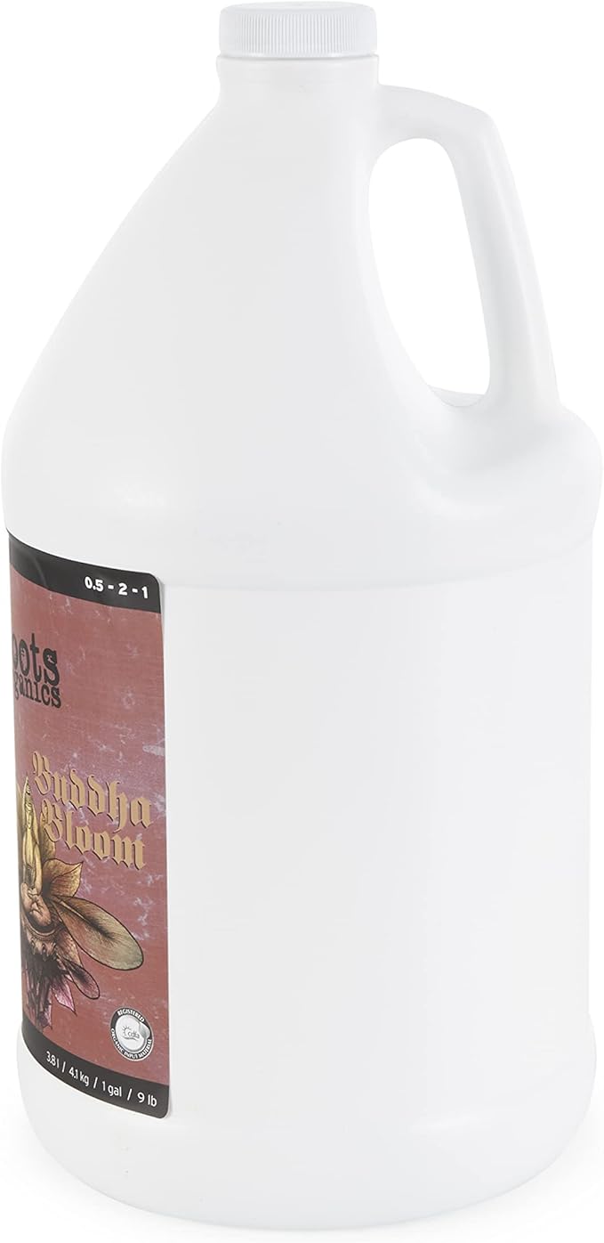 Roots Organics ROBBG Natural Organic Buddha Bloom Plant Fertilizer for Indoor Outdoor Container Plants and Hydroponics 1 Gallon