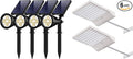 InnoGear 6 Pack of Solar Lights for Outside Waterproof Solar Outdoor Lights Solar Garden Lights for Yard Pathway Landscape Security Lighting Auto On/Off 4 Pcs Spotlight &amp 2 Pcs Gutter Light