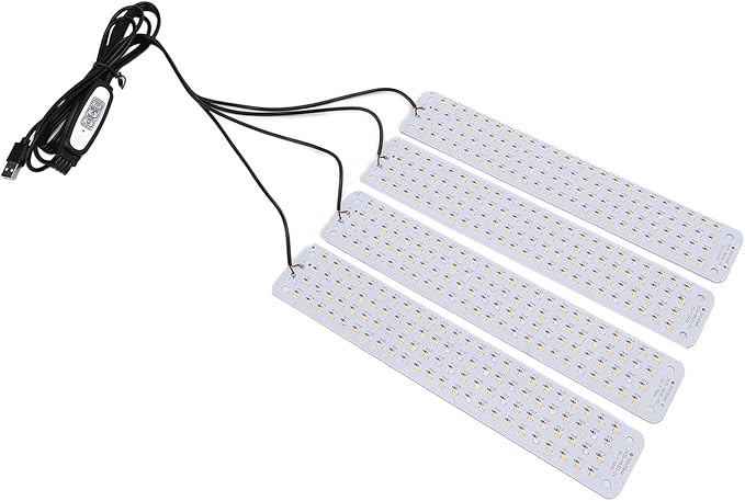 LED Grow Light Panel for Indoor Plants 384 LEDs Dimmable with Intelligent Timing 4 Brightness Levels - High Efficiency Memory Timer Function Ideal for Home Garden and Greenhou