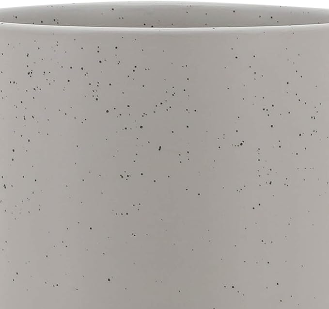 Generic 10 Planter W Wood Stand Matte Beige
