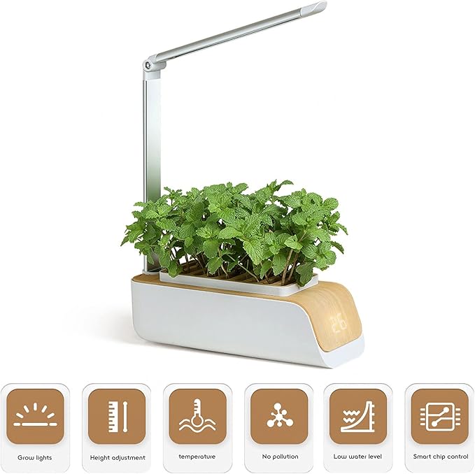 Hydroponics Growing System Hydroponics Indoor Plant Lights perature and Water Level Reminders Indoor Growing Kit Great for Growing Small Plants