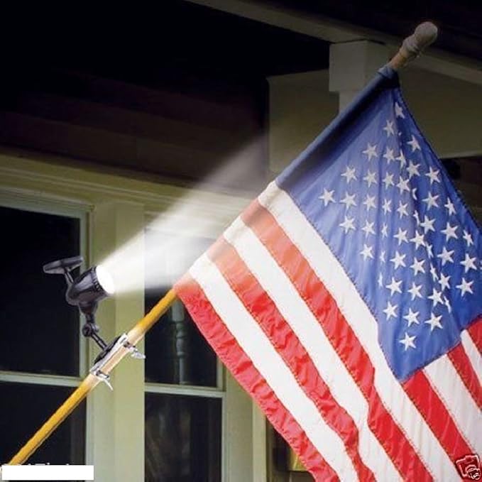 Outdoor Flag Pole spot light Solar