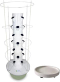 Hydroponics Tower Garden Hydroponic Growing System Aeroponics Growing Kit Indoor Herb Garden Kit with Hydrating Pump Controller for Herbs Fruits B(28Pots)