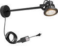 24 Hours Timer LED Lights Include Bracket Shop Signs Billboards Spotlights Waterproof Bending Lights Wall Courtyard Light 10W 3000K 9.84ft UL Plug Cord Security Lighting