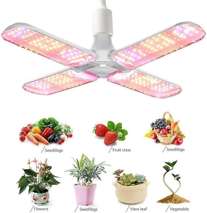 LED Grow Light Foldable Phyto Lamp for Indoor Plants Bloom Flowering Grow Lamps Garden E27 1 Piece B