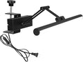 Black Clip Mount Full Spectrum LED Lamp 15 Ft Plug in Timer Cord Adjustable Front &amp Back Simple Design for Plants Shelf Home