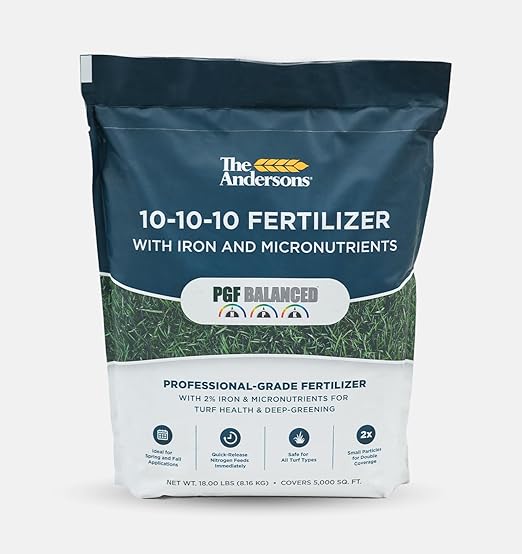 The Andersons PGF Balanced 10-10-10 Fertilizer with Micronutrients and 2% Iron (5000 sq ft)