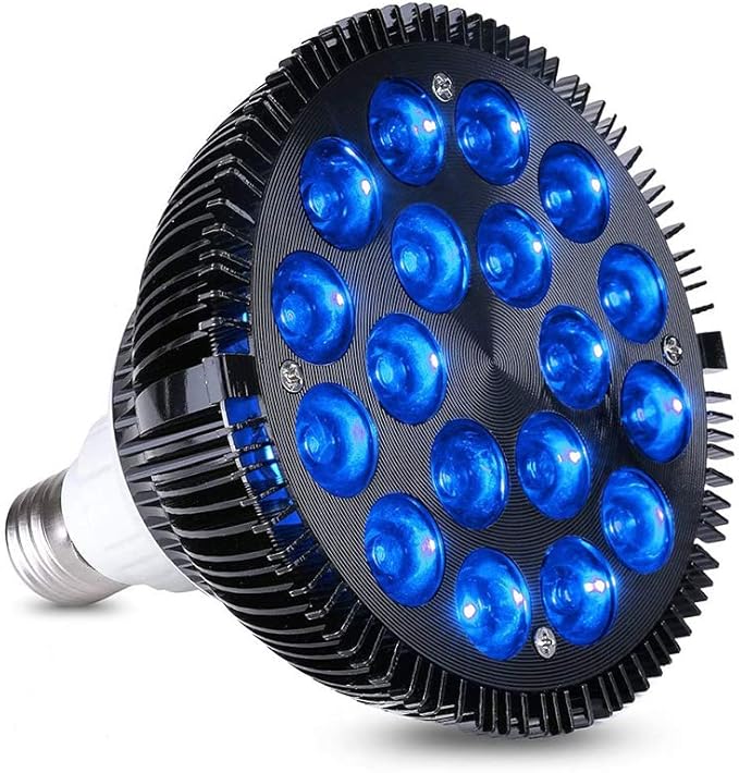Antony Blue LED Plant Grow Light Bulb 36W Plant Growing Lamps for Greenhouse and Hydroponic E26 Full Spectrum Plant Growing Light Lamp for Bloom and Fruiting.