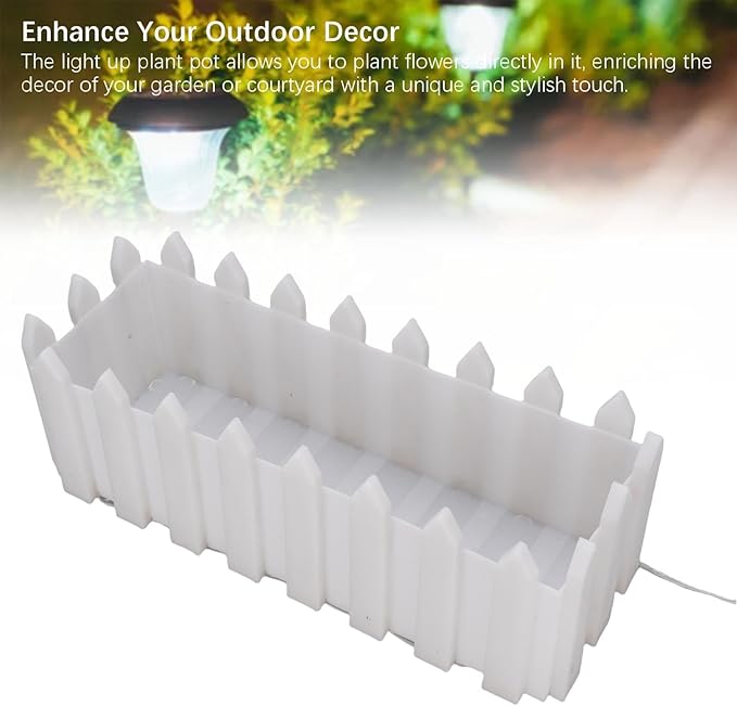 Solar Powered LED Flower Pot Light RGB Planter IP55 Rainproof 800mAh Battery – Auto Dusk - to - Dawn Illumination 8 Vibrant Modes No - Wire Easy Install for Garden Balcony P