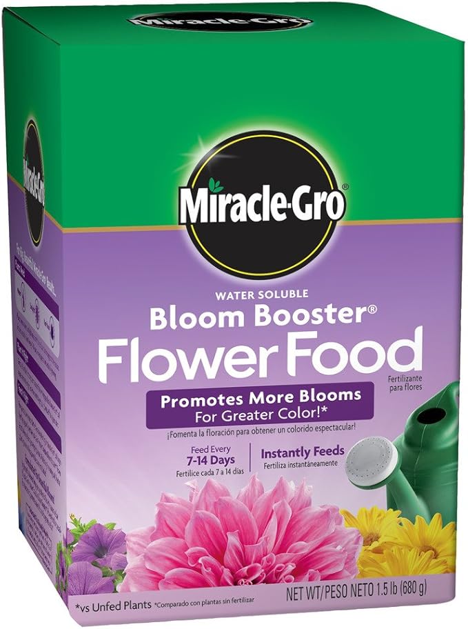 Miracle-Gro 1001921 Water Soluble Bloom Booster Flower Food (6 Pack)