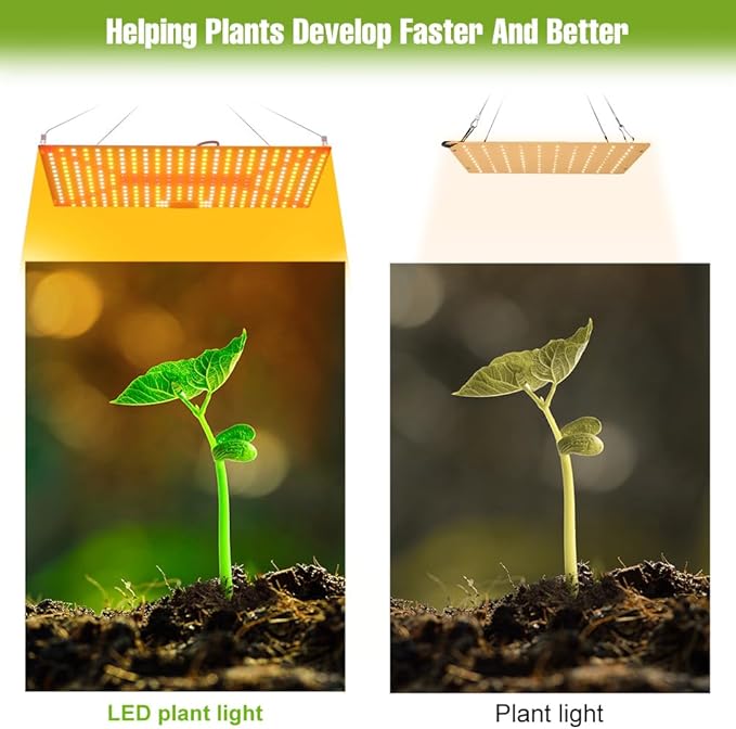 2 Pack 2000W LED Planting Grow Light with 2025 Upgraded Dimmable Full Spectrum LED Growing Lights with UV&ampIR for Indoor Plants Greenhouse Increase Yield&ampCrop Quality Grow Lamps Promote Photosy
