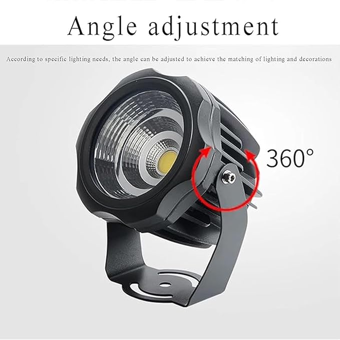 Tree Spotlights - IP65 LED Waterproof Spotlight Low Voltage DC12/24V Courtyard Lawn Landscape Lights Outdoor Rotation COB Floodlight for Plazas Parks and Villas(Warm White30W-DC24V)