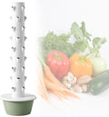 7/9-Tier Hydroponics Tower Vertical Planter Hydroponics Growing for Indoor Fruits and Vegetables with Hydrating Pump Adapter9-Tier