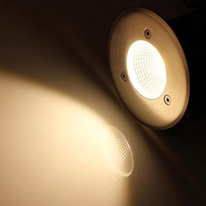 4 Pack 3W Led Landscape Lights Garden Ground Light Recessed Well Lights IP67 Waterproof Landscape Spotlights for OutdoorYard Driveway Deck Step Lamp