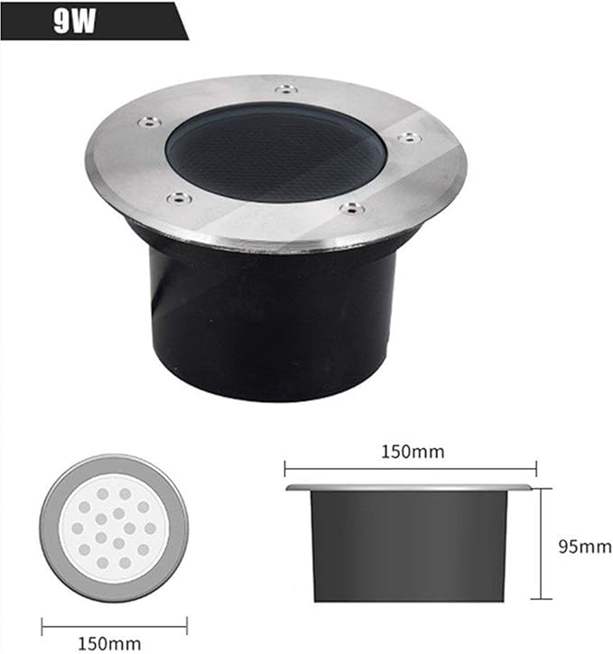 Floor LED Spotlight - 24V Integrated LED Floor lamp Landscape Lighting Honeycomb Anti-Glare Buried Lights IP67 Waterproof Garden Ground Spotlight LED Underground Light landsca