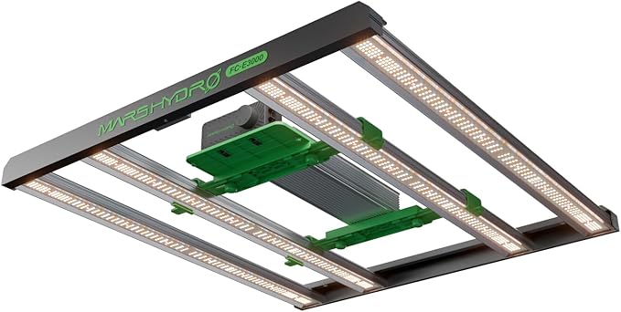 2025 New Version MARS HYDRO FC-E3000 300Watt LED Grow Light 3X3ft Full Spectrum Grow Light Bar Smart Dimmable &amp Integrated Grow Lampe for Veg Bloom Flower Achieve 2.8 umol/J