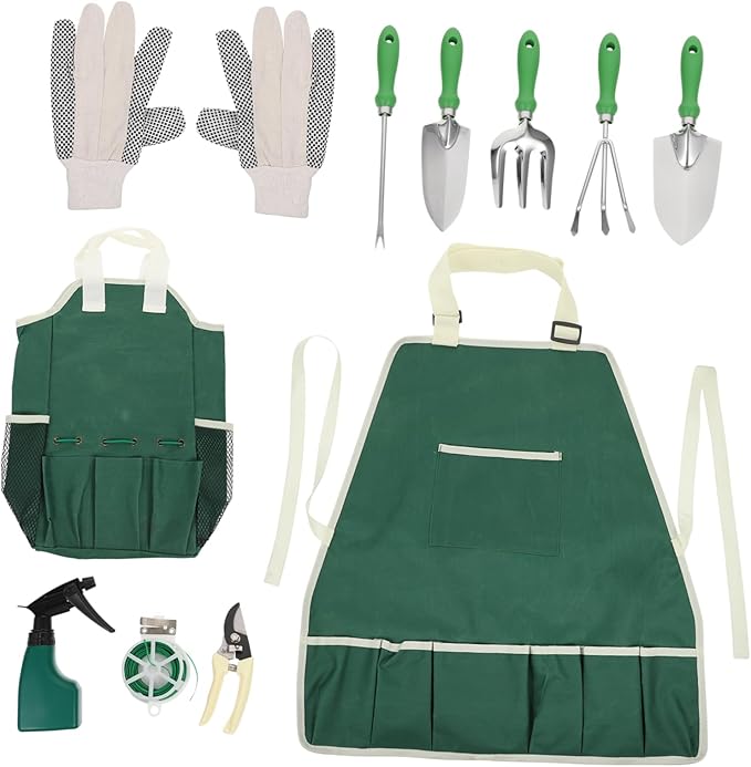 11pcs Garden Tool Set for Women Set Planting Shovel Weeding Tool Rake Compact for Outdoor Use