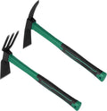 2pcs Pick Axes for Digging and No Installation Required Garden Hoe and Cultivator Hand Rake Garden Tool Durable and Comfortable Handle Mattock Weeding Hoe（Light Blue）
