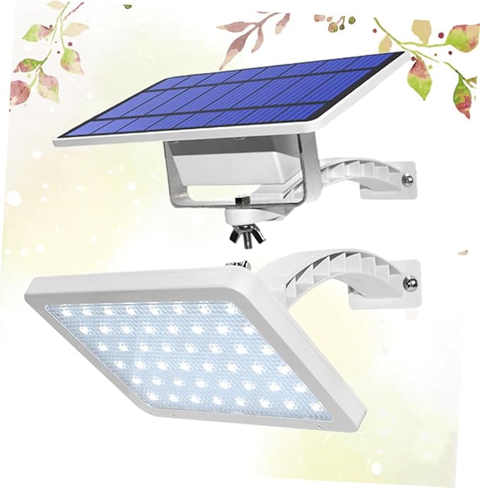 Solar Wall Lamp Practical Split Garden Light for Patio Courtyard and Stairway Illumination White