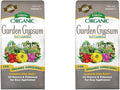 Espoma Organic Garden Gypsum Soil Conditioner All-Natural &amp pelletized mined Gypsum with no fillers or additives. Helps Loosen Clay Soil 6 lb. Bag Pack of Two