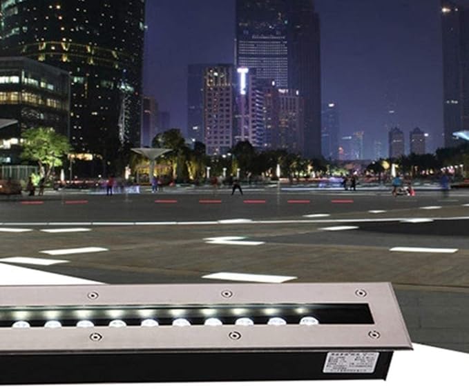Ground LED Landscape Lights - Rectangular Underground Light Outdoor Buried Lights Led Recessed Ground Spotlight Outdoor Garden Floor Lamp Waterproof Path Lighting Floor Lamp