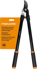 Fiskars 28 Loppers for Tree Trimming Heavy Duty Rust-Resistant Sharp Bypass Steel Blade Loppers Branch Cutter up to 1.5 Diameter Cut Capacity Shock-Absorbing Handle Garden Tools