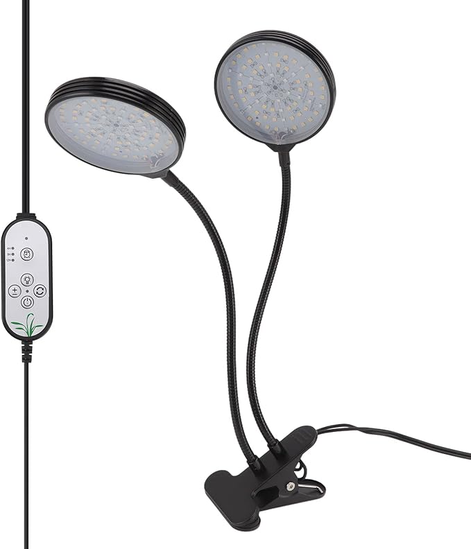 GLOGLOW LED Plant Grow Light Growing Lamps Dimmable Water Proof USB Powered 30W Full Spectrum Plant Growing Lamp with 360 Degree Hose for Indoor Outdoor Plants LED Grow Light