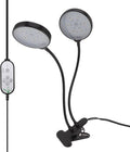 Kadimendium Dual Head Plant Grow Lamp 30W USB Powered 5 Levels Dimming LED Plant Light ClampHolder Base for Greenhouse Use