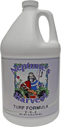 Neptune's Harvest Turf Fertilizer (2-0-2) - 9 LB Bottle - Fish &amp Seaweed-Based Lawn Food Formula - Organic Liquid Fertilizer for Lawn &amp Seed - Ideal for Flowers Vegetables Trees &amp Shrub