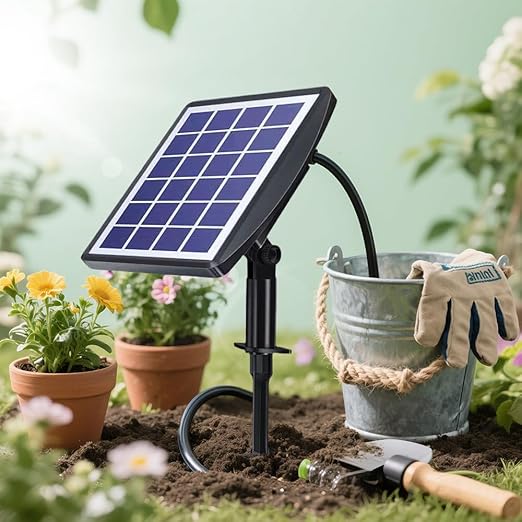 Solar Automatic Drip Irrigation Kit System 2025 Upgrade Auto Watering System Devices for Garden with Timer Plant Waterer Outdoor for Raised Bed Potted Plants Greenhouse (49FT-10 Pots)