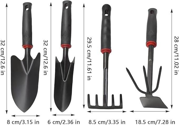Gardening Tools - 4X Garden Tool Organizer | Heavy Duty Gardening Tools Set | Uprooting Weeding Tool | Gardening Hand Tools | Heavy Duty Planting Tools | Rust-Proof Digging Gadgets for Women Men