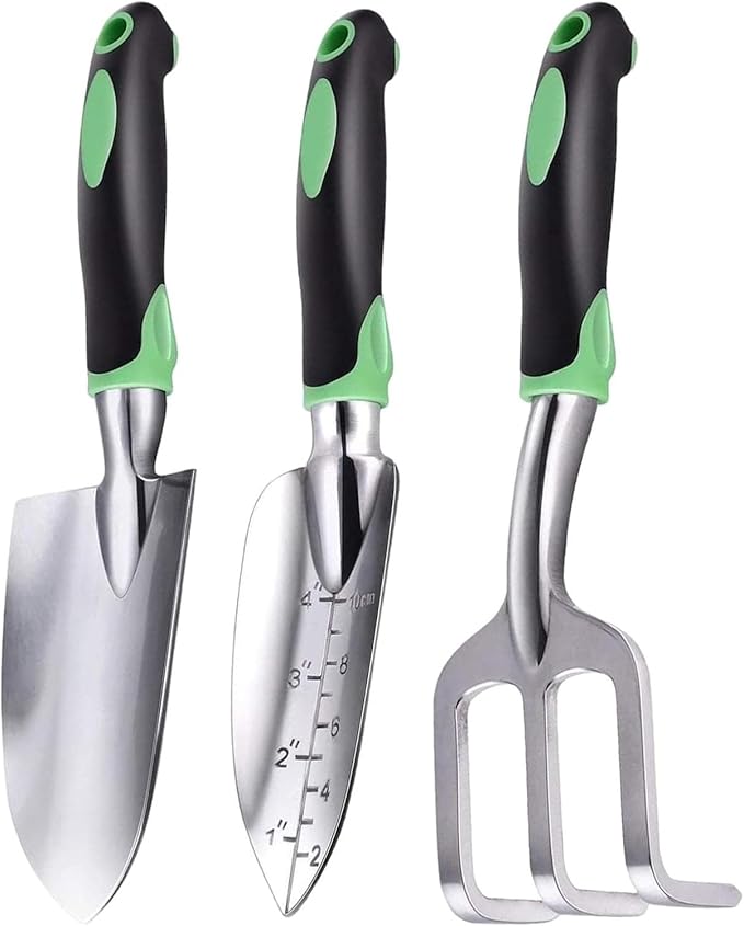 Mini Garden Tool Set Aluminum Alloy Garden Shovel Fork Skid Hand Tools for Garden Work ing Digging Loosening Soil