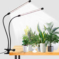 GooingTop LED Grow Light6000K Full Spectrum Clip Plant Growing Lamp with White Red LEDs for Indoor Plants5-Level DimmableAuto On Off Timing 4 8 12Hrs