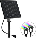 ZYAN Solar Powered Landscape Spotlights Replacement Solar Panel Suitable for The ZYAN Solar Powered Spotlights RGB Only